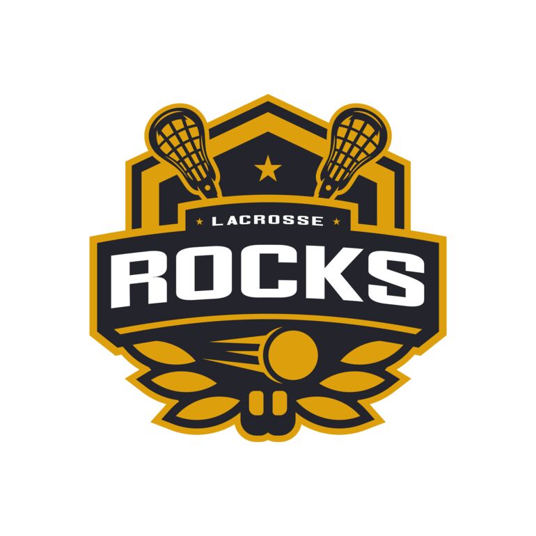Rocks Lacrosse Logo Template Thumbnail