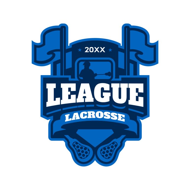 League Lacrosse Logo Template Thumbnail