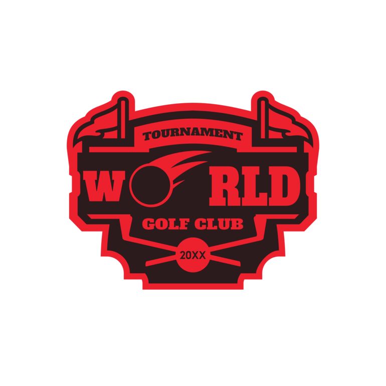 World Tournament Golf club logo template Thumbnail
