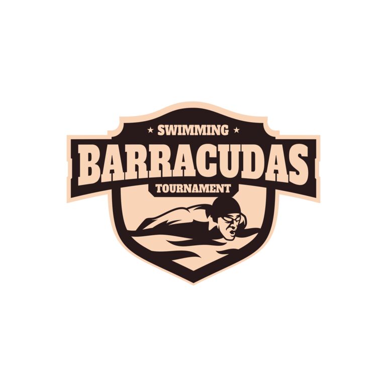 Barracudas Swimming Tournament logo template Thumbnail