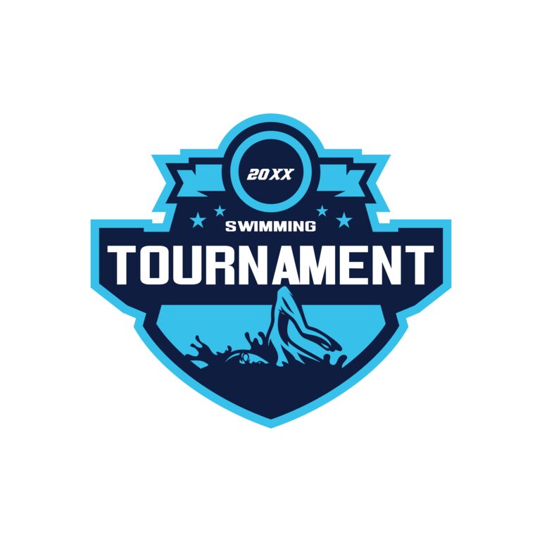Swimming Tournament logo template Thumbnail