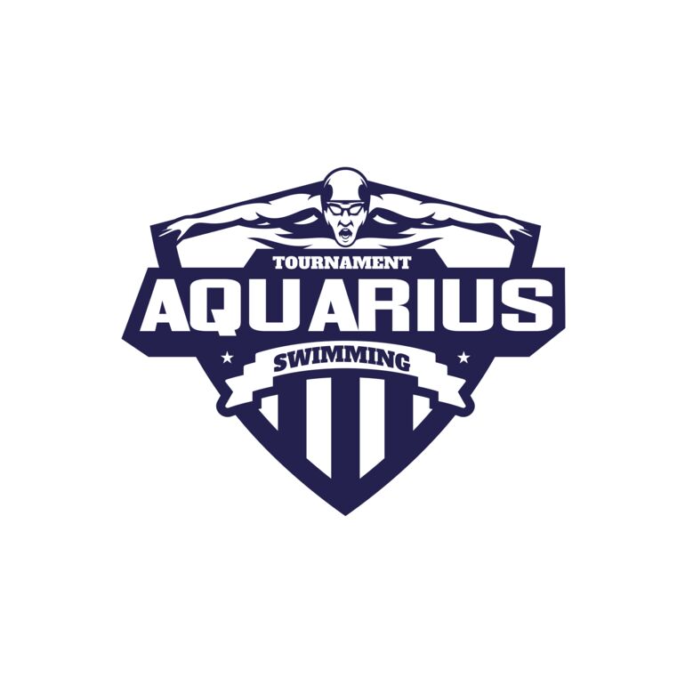 Aquarius Swimming Tournament logo template Thumbnail