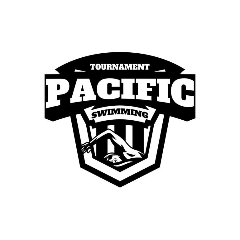 Pacific Swimming Tournament logo template Thumbnail
