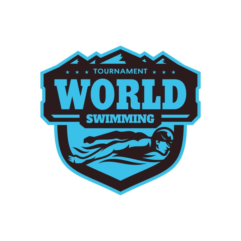 World Tournament Swimming logo template Thumbnail