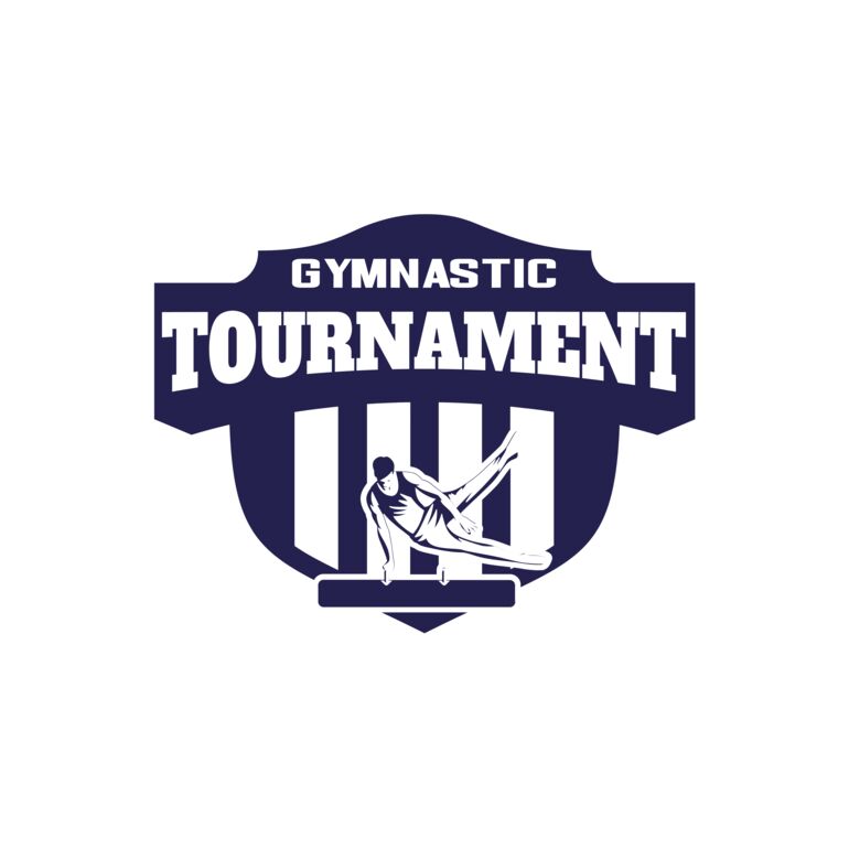 Gymnastic Tournament logo template Thumbnail