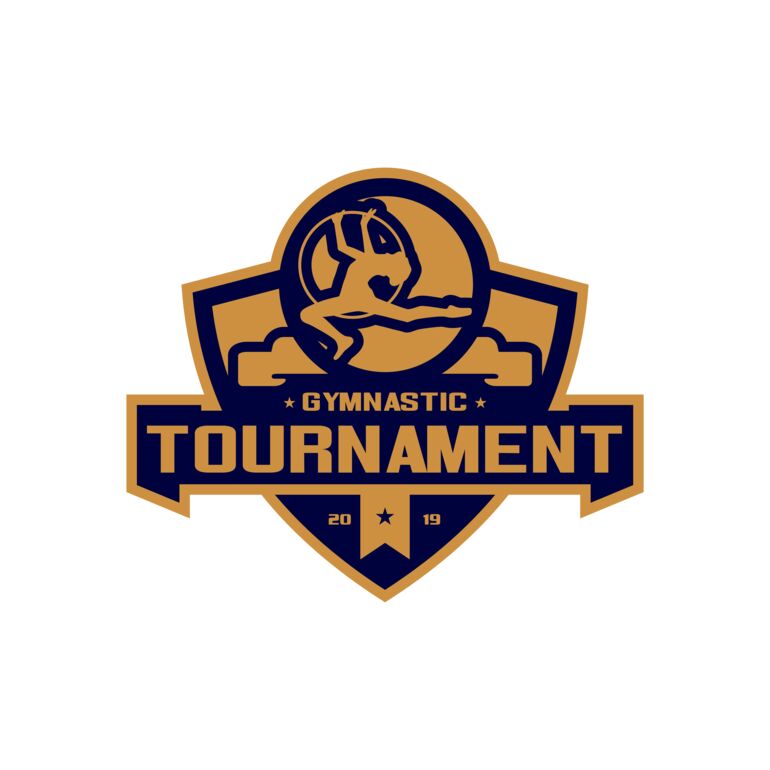 Gymnastic Tournament logo template 02 Thumbnail