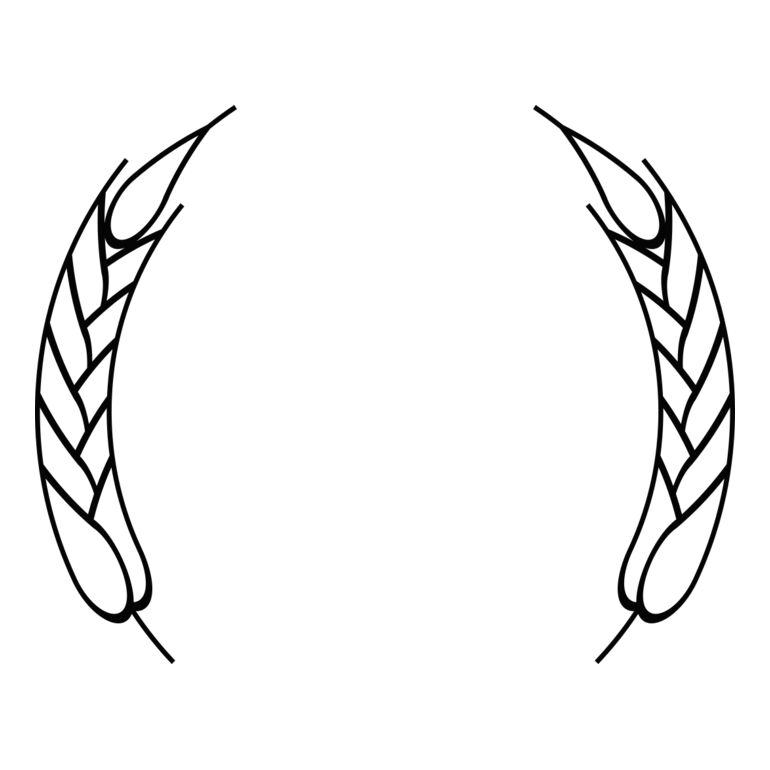 Wheat Laurel Half Wreath Thumbnail