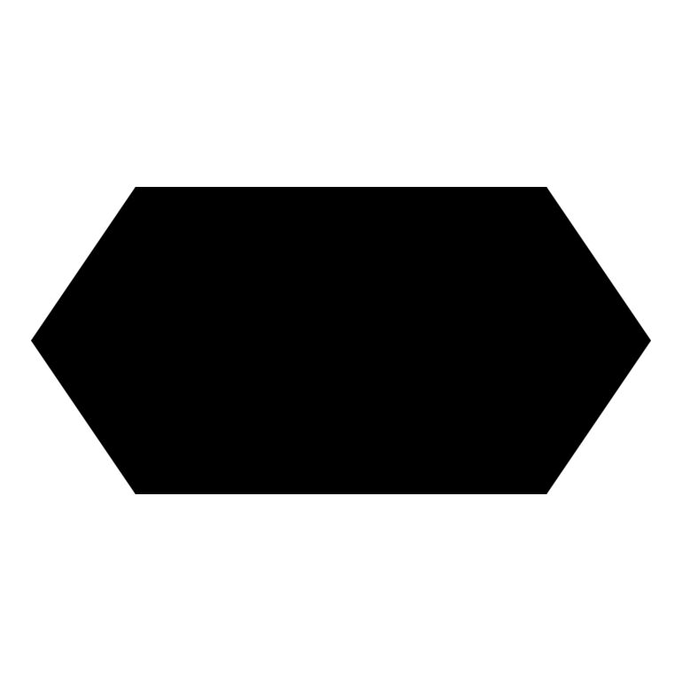 Horizontal Hexagon Label Thumbnail