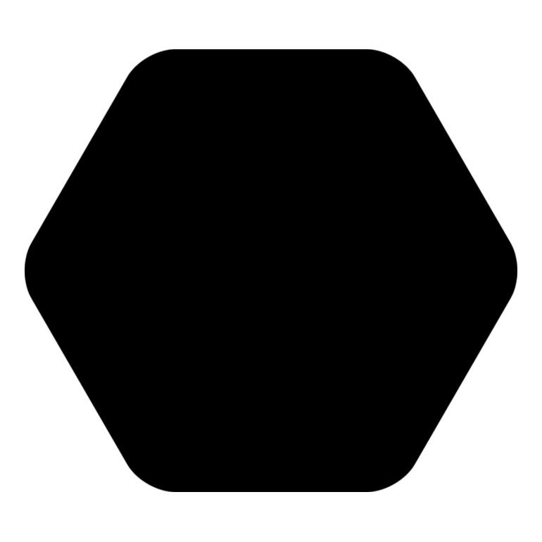 Rounded Hexagon Badge Thumbnail