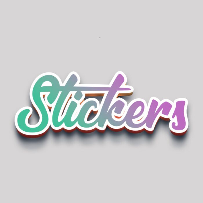 100 Stickers 4"x4" Thumbnail