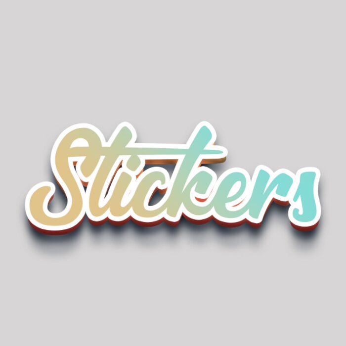 200 Stickers 4"x4" Thumbnail