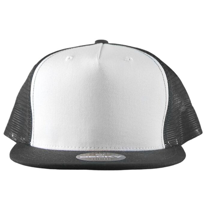 5 Panel High Profile Structured Cotton Blend Trucker Thumbnail