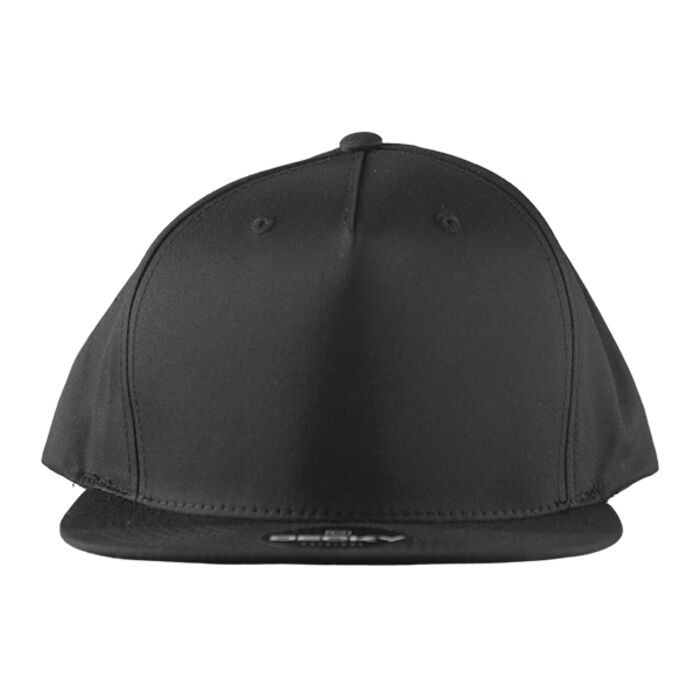 5 Panel High Profile Structured Cotton Blend Snapback Thumbnail