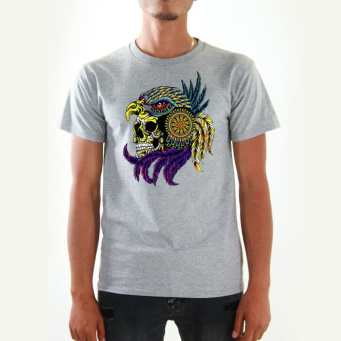 Skull Aztec Warrior Tshirts Thumbnail