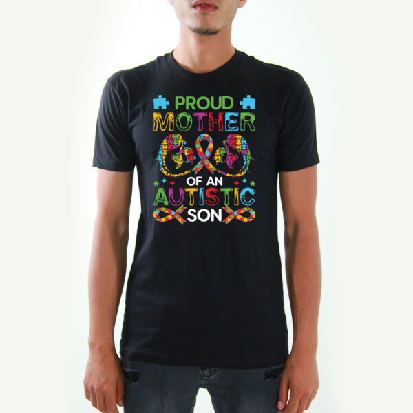 Proud Mother Of Autistic Son Tshirts Thumbnail